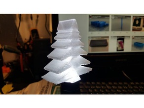 simple árbol de navidad decoración la weihnachten weihnachtsbaum 3d print model - Mito3D