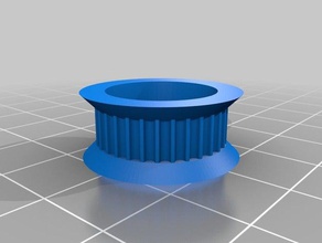 my customized parametric pulley library customizer optimized v7-wider parts 3d print model - Mito3D