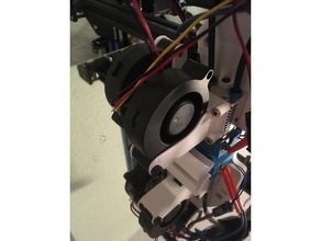 quimera+ ventilador de adaptador 30mm -&gt 5015 resfriamento da peça 3 d a impressora partes 3d print model - Mito3D
