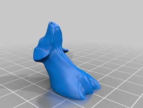 doghead keyhook organización gancho de la capa perro con cabeza llave puntero 3d print model - Mito3D