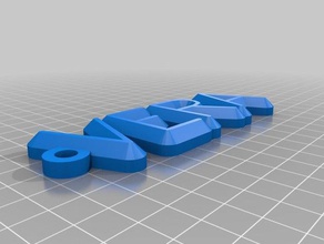 vera llavero organización personalizado 3d print model - Mito3D