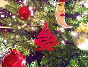 jesus enfeite de árvore natal decoração peixe 3d print model - Mito3D