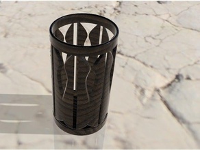 sağlam dekoratif vazo nesneler organizasyon kap dekorasyon 360 füzyon tutucu ev vazolar 3d print model - Mito3D