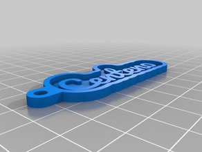 keychain joshua centeno keychains customized 3d print model - Mito3D