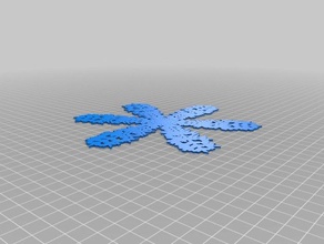 coolest snowflake interactive art customized 3d print model - Mito3D