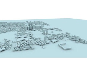 crear ciudad 3d la impresión Mapa freecad maya suecia 3d print model - Mito3D