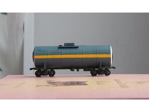 tank car caprolactam 1200 vehicles model trains railroad railway wagon 3d print model - Mito3D