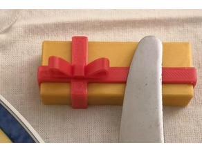porte couteau table pour no&eumll knife door christmas kitchen dining gift couvert decoration noel box 3d print model - Mito3D