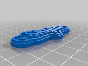skylar keychains customized 3d print model - Mito3D