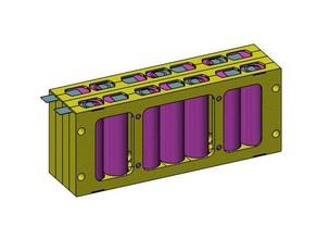 18650 espandibile 7-cell pack l'elettronica batteria titolare caso fai da te powerwalls 3d print model - Mito3D