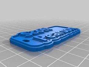 scott keychain keychains customized 3d print model - Mito3D