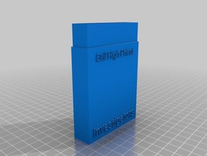 evil high priest investigator card box games customized 3d print model - Mito3D