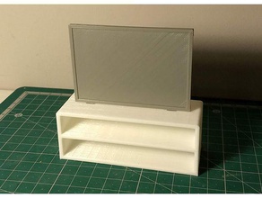 doll house flat screen television stand toy game accessories dollhouse furniture 3d print model - Mito3D