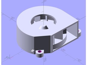 sepatfb45a 45mm ventilateur radial modèle de maquettes pièces 3d print model - Mito3D