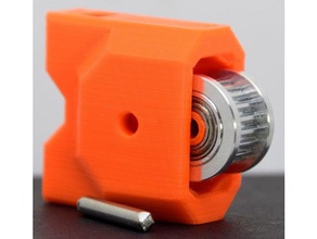bear extruder end idler mount using e3d gates powergrip&reg 2gt toothed 6mm belt 20 tooth 5mm id printer extruders upgrade bearstruder 20t full prusa i3 mk3 race 3d print model - Mito3D
