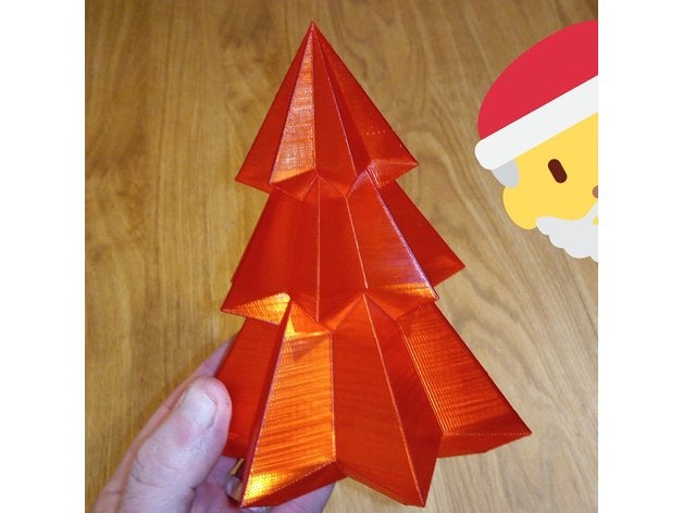 basit Noel ağacı dekor dekorasyon ışık iş ortamına uygun olmayan vazo modu 3D print model - Mito3D