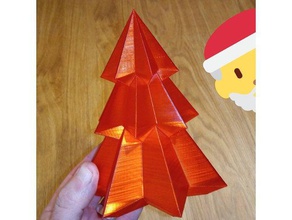 basit Noel ağacı dekor dekorasyon ışık iş ortamına uygun olmayan vazo modu 3d print model - Mito3D