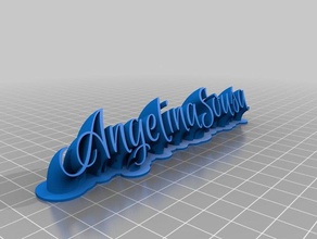 angelina office customized 3d print model - Mito3D