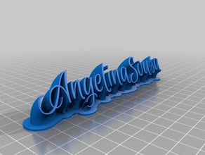 angelina office personalizzato 3d print model - Mito3D