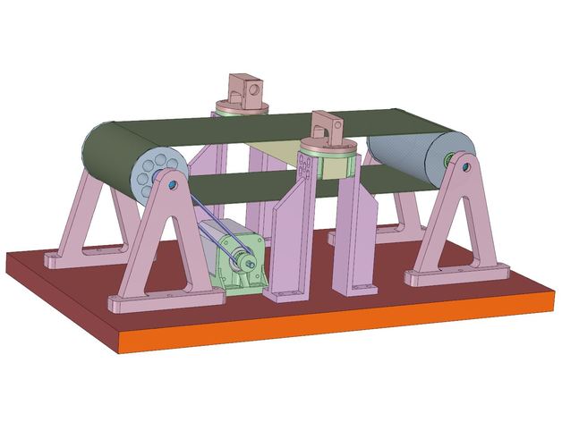 beltdrive système éducatif ingénierie 3D print model - Mito3D