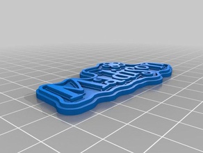 madison xmas etiketi işaretler logoları özelleştirilmiş 3d print model - Mito3D