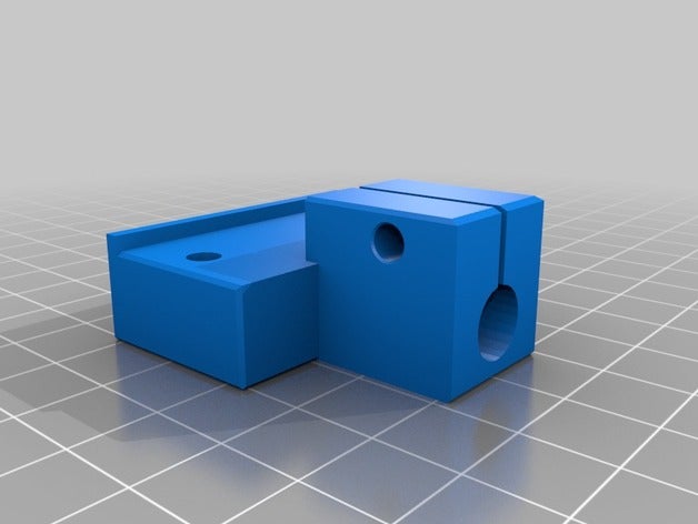rod holder flsun i3 3d printer parts pillow block 3D print model - Mito3D