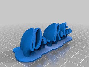 dr robin office personalizado 3d print model - Mito3D