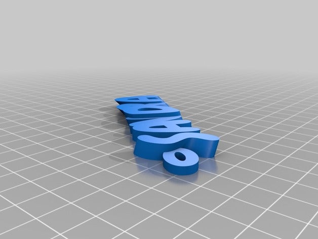 sandra clé de porte-clés personnalisé 3D print model - Mito3D