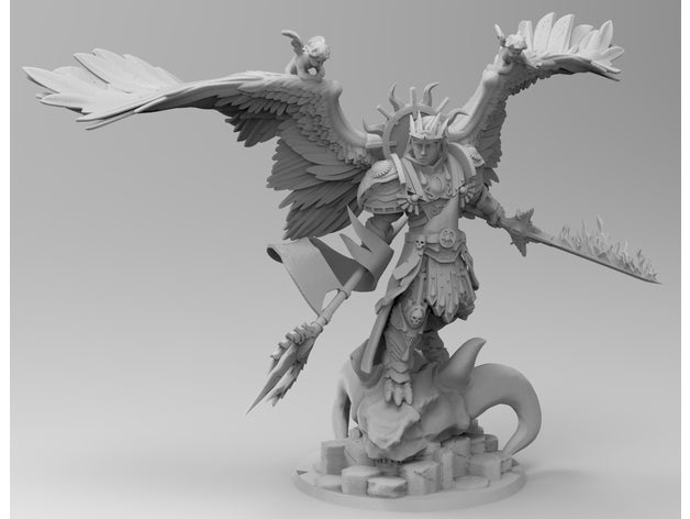 bloody glorioso hawk-boy giochi 30k 40k angeli l'eresia horus ferite sanguinius warhammer 3D print model - Mito3D