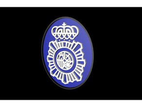 cnp-logo Zeichen logos cuerpo Espaa verschafft nacional placa policia 3d print model - Mito3D