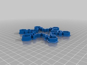 il mio personalizzato snowflake cookie cutter cucina pranzo 3d print model - Mito3D