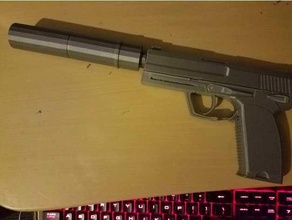 usp-s removível supressor adereços counter strike csgo global offensive arma pistola réplica 3d print model - Mito3D