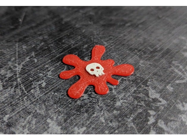 gloomhaven blood spatter tokens skull games 3D print model - Mito3D