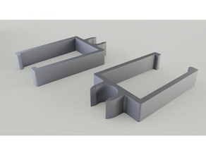 shapeoko dewalt drag chain cable clips machine tools 3d print model - Mito3D