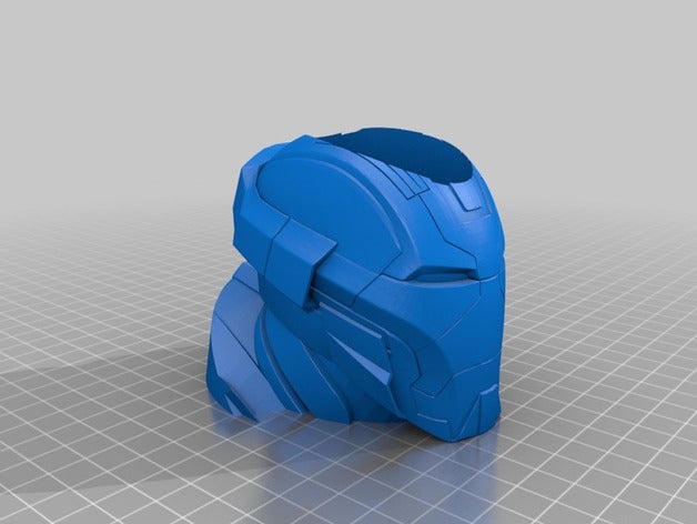 homem de ferro disjuntor coração mk17 capacete do vaso, porta-lápis contentores 3D print model - Mito3D