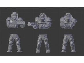 grakk mercenary squad toys games miniatures 3d print model - Mito3D