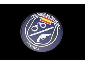 seguridad privada espa&ntildea logo Zeichen logos Espaa verschafft private Sicherheit Spanien 3d print model - Mito3D