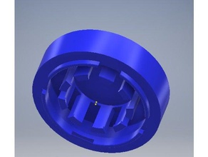 cilindro lithopane parte superior inferior candelita 3d la impresión iluminado de cubierta el té luz 3d print model - Mito3D
