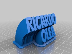 ricardo olea de la oficina personalizado 3d print model - Mito3D