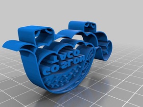 ir lento taco cortador de galletas cocina comedor 3d print model - Mito3D