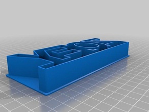 zoey text cookie-cutter Küche Essen angepasst 3d print model - Mito3D