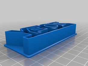 zoey text cookie-cutter Küche Essen angepasst 3d print model - Mito3D