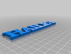 hailey Anahtarlık özelleştirilmiş 3d print model - Mito3D
