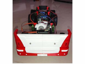 vorderen Körper-3d-gedruckt rc truck v4 automotive rc-car Robotik 3d print model - Mito3D