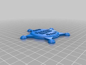 my customized sheriff badge terry props 3d print model - Mito3D