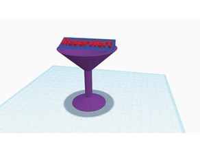 reserviert cocktailglas de alimentos beber 3d print model - Mito3D