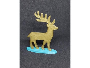 babbo natale, le renne arredamento di natale decorazione ornamento l'albero decorativo partito 3d print model - Mito3D