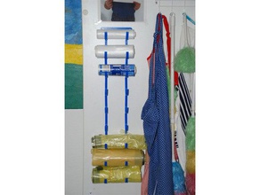l'emplacement de stockage sac rouleaux extensible personnalisable ménage fournitures porte-sac customizer verrouillage poubelle titulaire crochet 3d print model - Mito3D