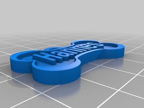 dog tag hannes pets customized 3d print model - Mito3D