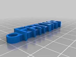 fatima keychain organization customized 3d print model - Mito3D